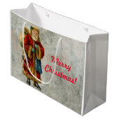 kerstkerstkerstkerstman groot cadeauzakje (Voorkant Gekanteld)