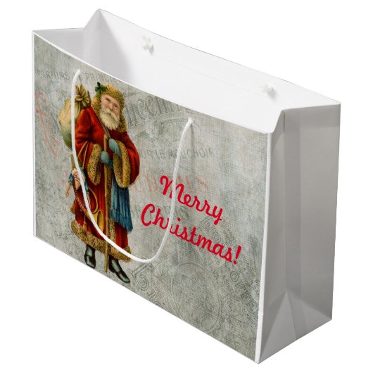  kerstkerstkerstkerstman groot cadeauzakje (Voorkant Gekanteld)