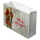 kerstkerstkerstkerstman groot cadeauzakje (Achterkant Gekanteld)