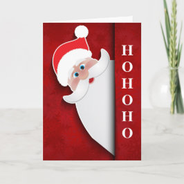 Kerstkerstkerstkerstman "HoHoHo" Feestdagen Kaart