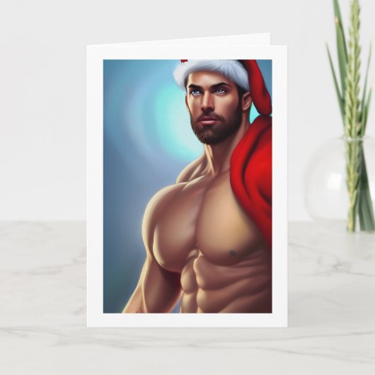 Kerstkerstkerstkerstman Kaart (Voorkant)