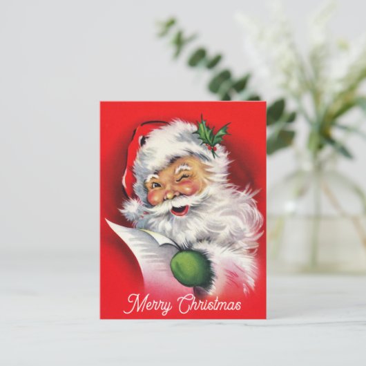 Kerstkerstkerstkerstman  kerstman briefkaart (Staand voorkant)