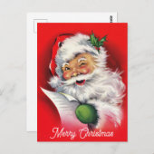 Kerstkerstkerstkerstman  kerstman briefkaart (Voorkant / Achterkant)