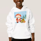 Kerstkerstkerstkerstman met Cadeaus Hoodie (Voorkant)