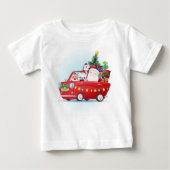 Kerstkerstkerstkerstman met Cadeaus T-shirt (Voorkant)