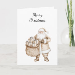 Kerstkerstkerstkerstman met cadeautjes kaart