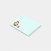 Kerstkerstkerstkerstman met een zak cadeaus post-it® notes (Schuin)