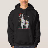 Kerstkerstkerstkerstman met Ugly Xmas Tree Alpaca  Hoodie (Voorkant)