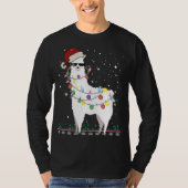 Kerstkerstkerstkerstman met Ugly Xmas Tree Alpaca  T-shirt (Voorkant)