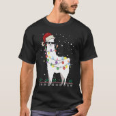 Kerstkerstkerstkerstman met Ugly Xmas Tree Alpaca  T-shirt (Voorkant)