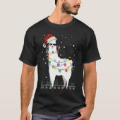 Kerstkerstkerstkerstman met Ugly Xmas Tree Alpaca T-shirt (Voorkant)