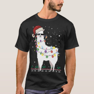 Kerstkerstkerstkerstman met Ugly Xmas Tree Alpaca T-shirt