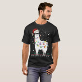 Kerstkerstkerstkerstman met Ugly Xmas Tree Alpaca T-shirt (Voorkant volledig)