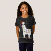 Kerstkerstkerstkerstman met Ugly Xmas Tree Alpaca T-shirt (Voorkant volledig)