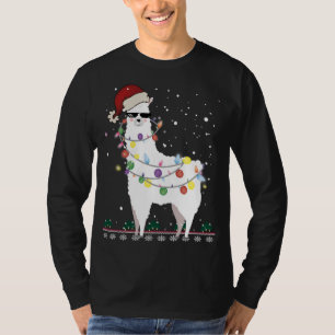 Kerstkerstkerstkerstman met Ugly Xmas Tree Alpaca  T-shirt