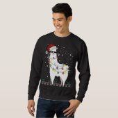 Kerstkerstkerstkerstman met Ugly Xmas Tree Alpaca Trui (Voorkant volledig)
