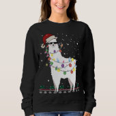 Kerstkerstkerstkerstman met Ugly Xmas Tree Alpaca Trui (Voorkant)