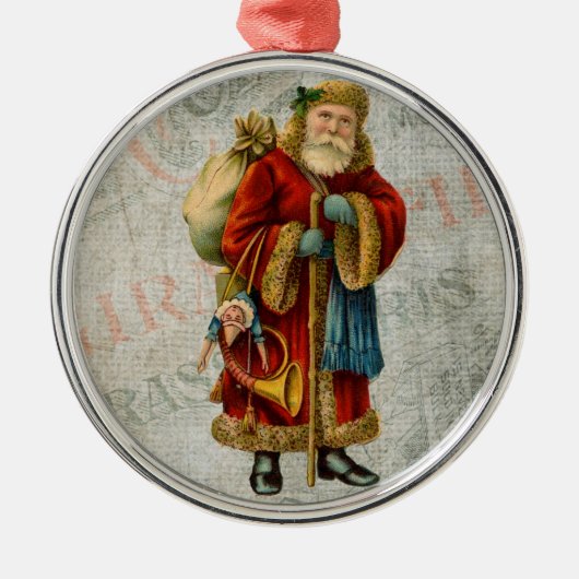 kerstkerstkerstkerstman metalen ornament (Voorkant)