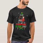 Kerstkerstkerstkerstman monster Elf Pajama beroemd T-shirt (Voorkant)