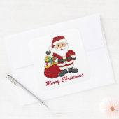 Kerstkerstkerstkerstman, sticker met bericht (Envelop)