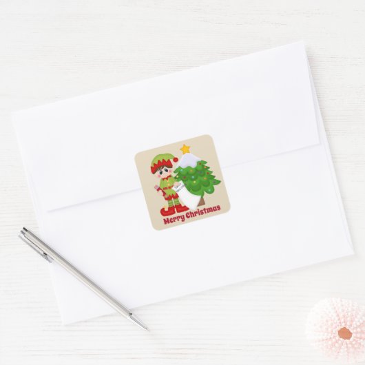 Kerstkerstkerstkerstman: voeg sticker toe (Envelop)