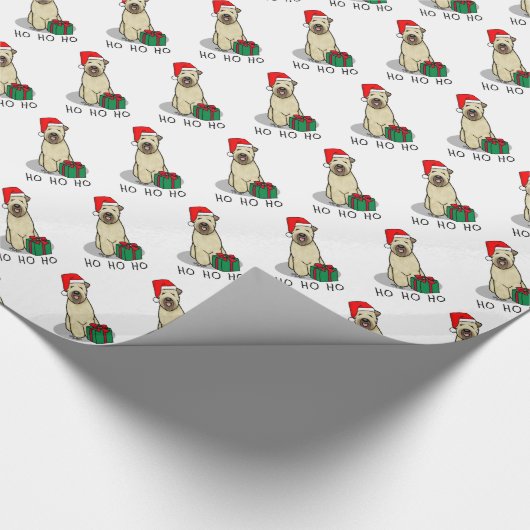 Kerstkerstkerstkerstman Wieten Terrier (piepend 1b Cadeaupapier (Hoek)