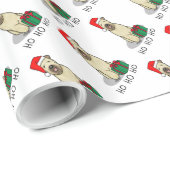Kerstkerstkerstkerstman Wieten Terrier (piepend 1b Cadeaupapier (Rol Hoek)