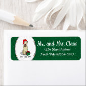 Kerstkerstkerstkerstman Wieten Terrier (piepend 1b Etiket (Insitu)