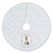 Kerstkerstkerstkerstman Wieten Terrier (piepend 1b Fleece Kerstboom Rok (Voorkant)