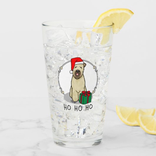 Kerstkerstkerstkerstman Wieten Terrier (piepend 1b Glas (Achterkant ijs)