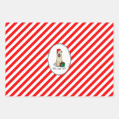 Kerstkerstkerstkerstman Wieten Terrier (piepend 1b Inpakpapier Vel (Voorkant 2)