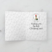 Kerstkerstkerstkerstman Wieten Terrier (piepend 1b Kaart (Binnen)