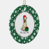 Kerstkerstkerstkerstman Wieten Terrier (piepend 1b Keramisch Ornament (Rechts)