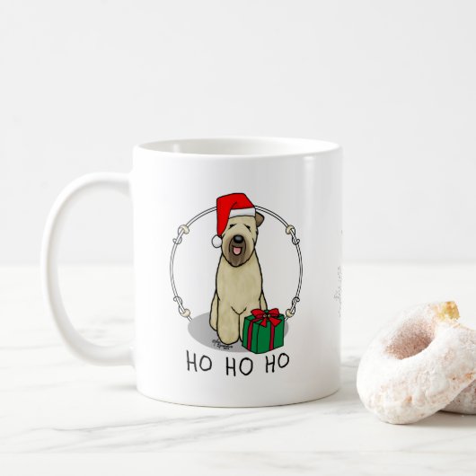 Kerstkerstkerstkerstman Wieten Terrier (piepend 1b Koffiemok (Met donut)
