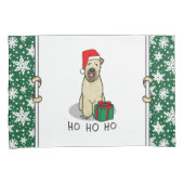 Kerstkerstkerstkerstman Wieten Terrier (piepend 1b Kussensloop (Voorkant-Rechts)