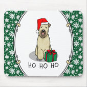 Kerstkerstkerstkerstman Wieten Terrier (piepend 1b Muismat (Voorkant)