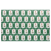 Kerstkerstkerstkerstman Wieten Terrier (piepend 1b Stof (Fat Quarter)