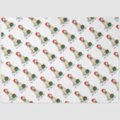 Kerstkerstkerstkerstman Wieten Terrier (piepend 1b Tissuepapier (Voorkant)