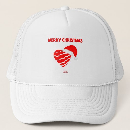 Kerstkerstkerstkerstmanshop Trucker Pet (Voorkant)