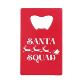 Kerstkerstkerstkerstmis Creditkaart Flessenopener (Voorkant)