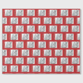Kerstkerstkerstkerstmis en rendieren cadeaupapier (Vlak)