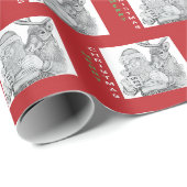 Kerstkerstkerstkerstmis en rendieren cadeaupapier (Rol Hoek)
