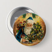 kerstkerstkerstkerstmis ronde button 7,6 cm (Voorkant /achterkant)