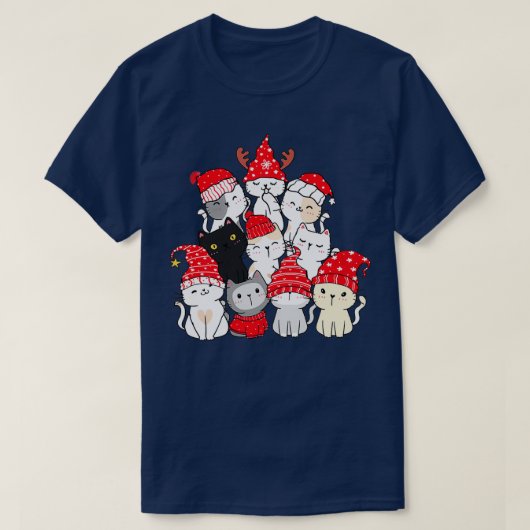 Kerstkerstkerstkerstmis T-shirt (Design voorkant)