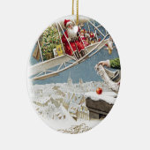 Kerstkerstkerstkerstmis Vintage Keramisch Ornament (Rechts)