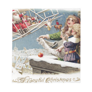 Kerstkerstkerstkerstmis Vintage Notitieblok