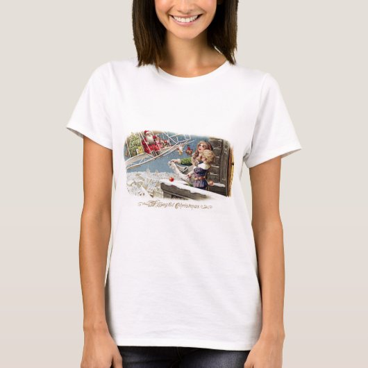 Kerstkerstkerstkerstmis Vintage T-shirt (Voorkant)