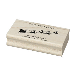 Kerstkerstkerstkerstrenrenrenrenadres Rubberstempel