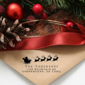 Kerstkerstkerstkerstrenrenrenrenadres Zelfinktende Stempel