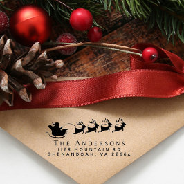 Kerstkerstkerstkerstrenrenrenrenadres Zelfinktende Stempel